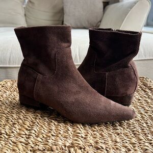 Jason Wu Brown Suede Ankle Boots